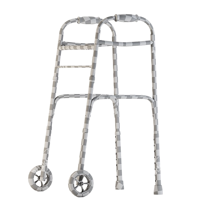 Foldable Medical Walker Equipment 3D model image 4