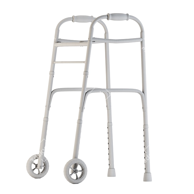 Foldable Medical Walker Equipment 3D model image 5