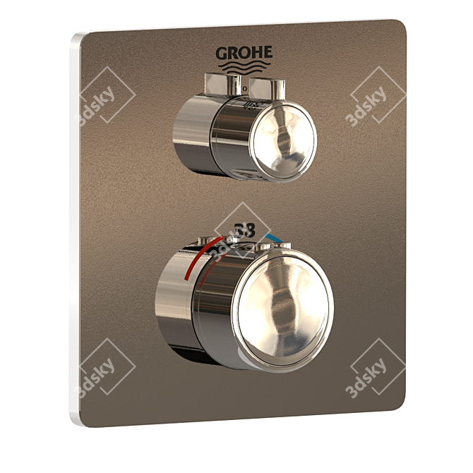 Luxury Grohe Mixer Set 3D model image 4