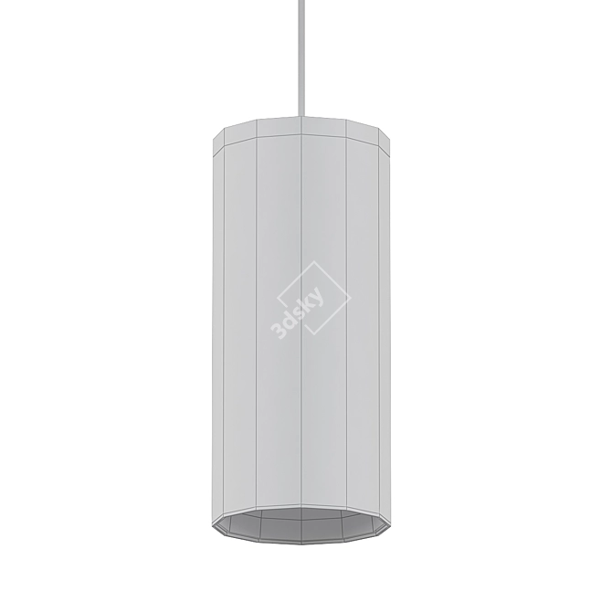 Elegant Glow Pendant 3D model image 2