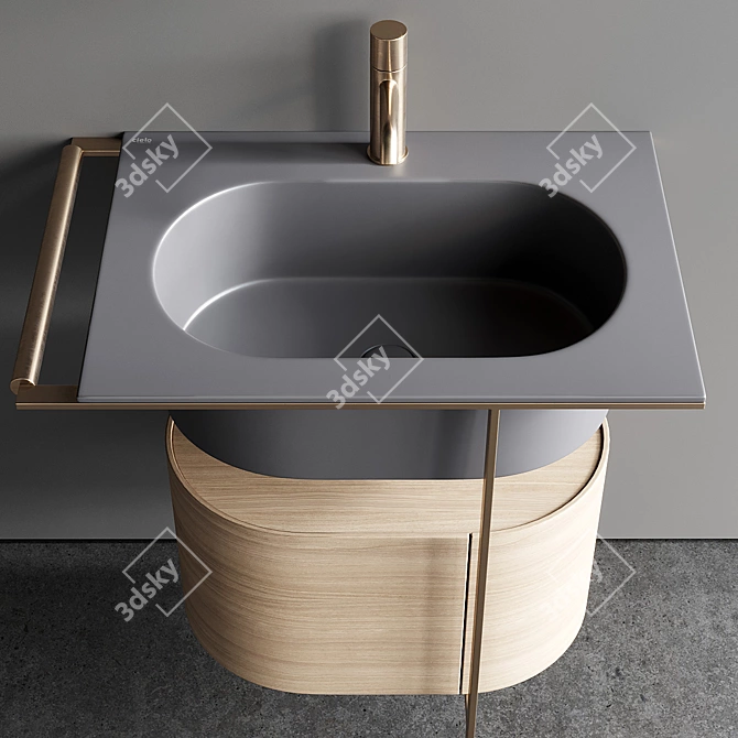 Ceramica Cielo Kyros Vanity Set 3D model image 3