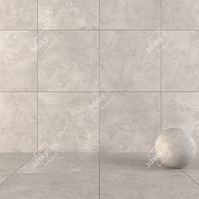  Flaviker Hyper Gray Wall Tile 3D model image 1