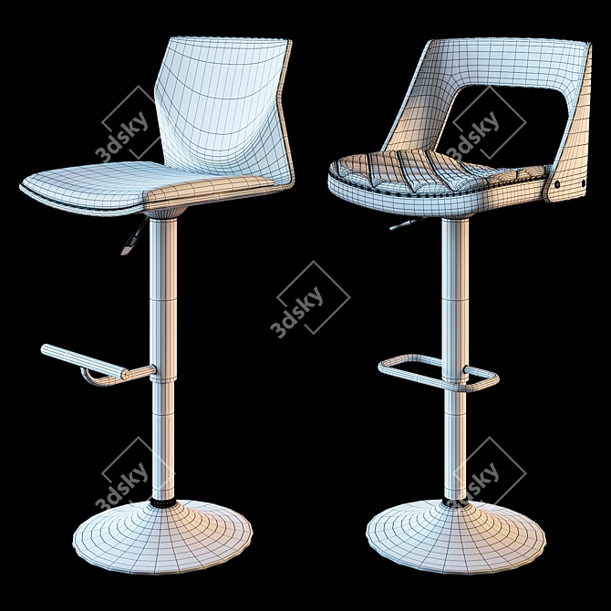 JY Philip Bar Stools (Set of 2) 3D model image 3