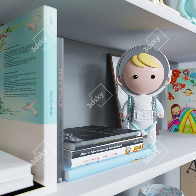 Kids' Decor Set | 3D Nursery Accessories 3D model image 2