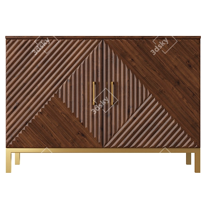Forestmin Sideboard: Stylish and Spacious 3D model image 2