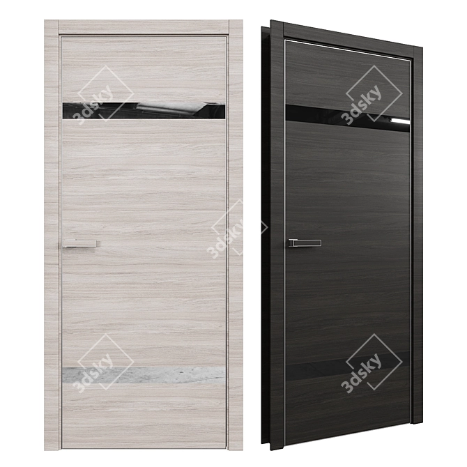 Profil Doors 3Z Interior Door - Lotus Handle 3D model image 1