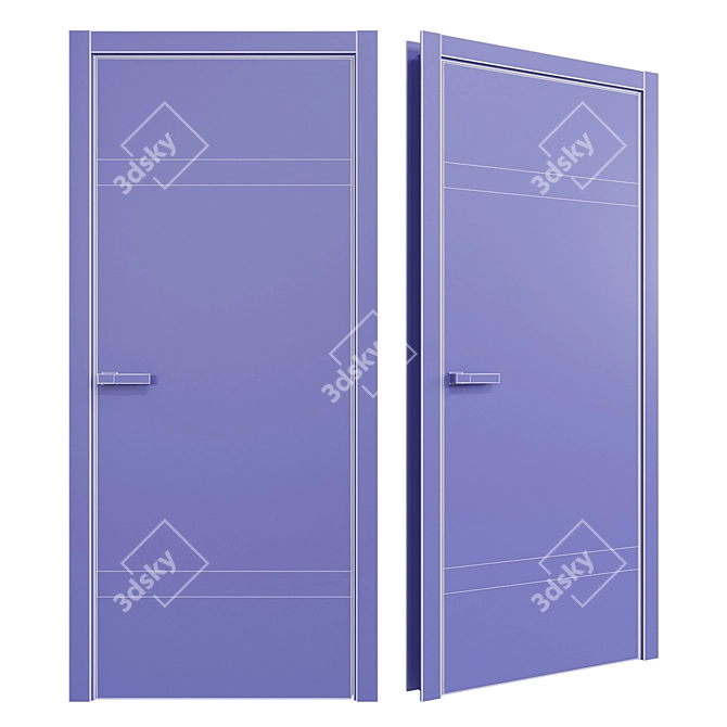 Profil Doors 3Z Interior Door - Lotus Handle 3D model image 4