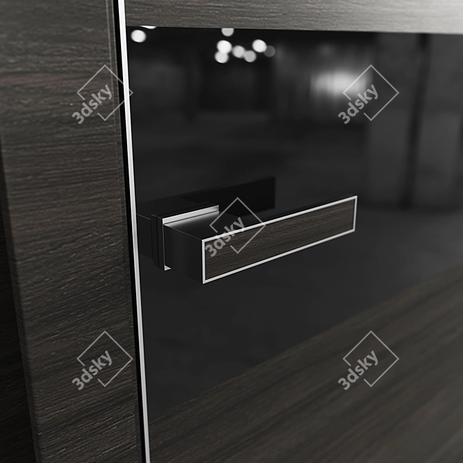 Profil Doors 4Z Interior Door - Lotus Handle 3D model image 3