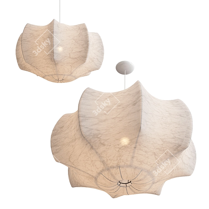 Ethereal Cocoon Pendant: Flos Viscontea 3D model image 2