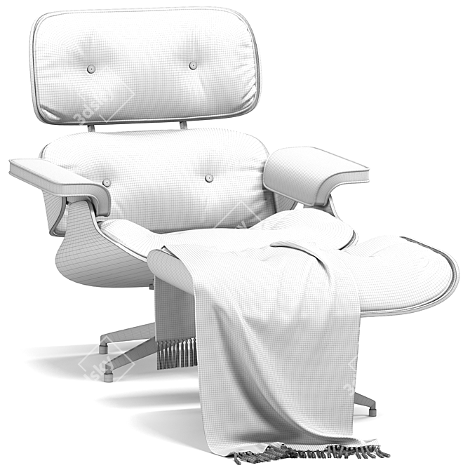 Elegant Eames Lounge Armchair | Stylish Comfort for Your Home 3D model image 4