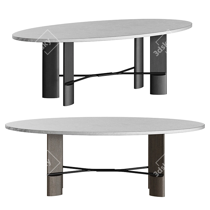 Delcourt Design Hub Dining Table 3D model image 1