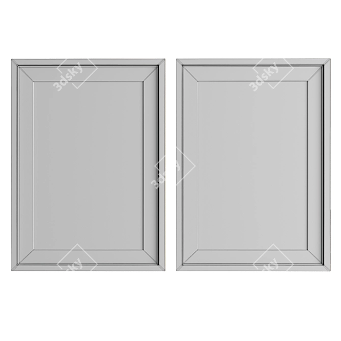 Multi-Material Art Frames: A84 3D model image 5