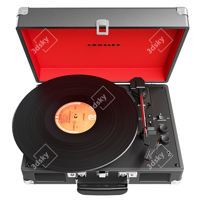 Crosley Cruiser Vinyl Player: Portable & Stylish 3D model image 3