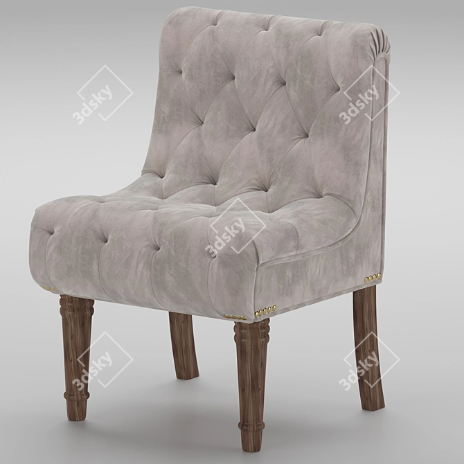 Regal Mesh-Living Chair: Download OBJ/FBX with MeshSmooth Modifier 3D model image 2