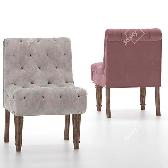 Regal Mesh-Living Chair: Download OBJ/FBX with MeshSmooth Modifier 3D model image 6