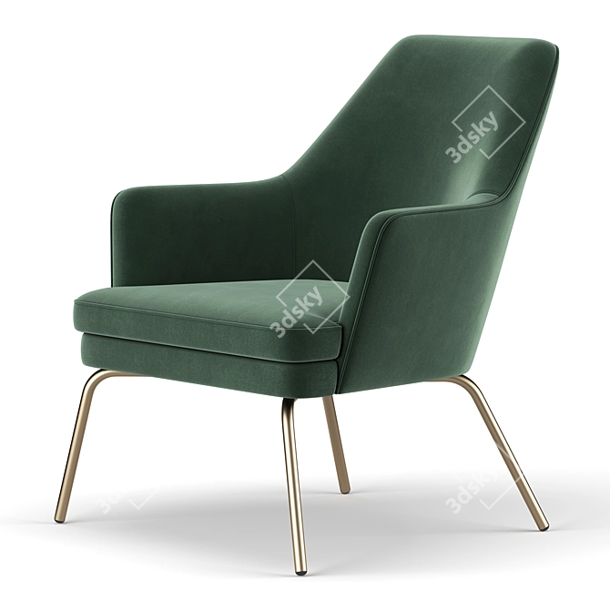 Habitat Celine Accent Chair - Stylish and Comfortable 3D model image 4