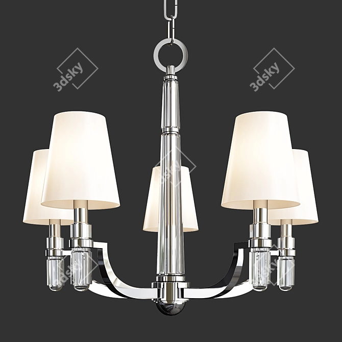 Elegant Dayton Chandelier 3D model image 1