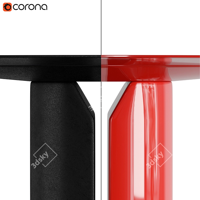 Sleek Oval Table by MDF Italia 3D model image 3