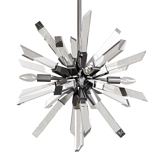 Radiant Burst Chandelier 3D model image 1