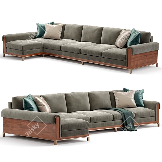 Philip Nimmo Newman Sectional Sofa 3D model image 2