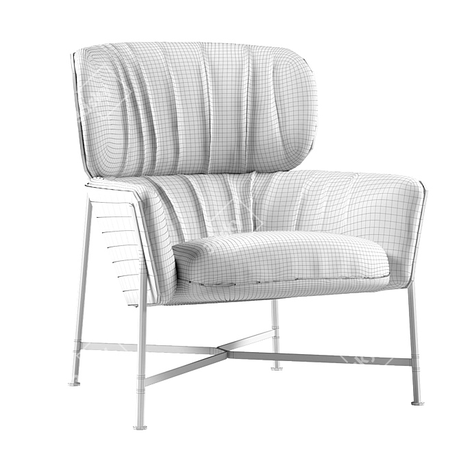 Elegant Caristo Armchair 2017 3D model image 5