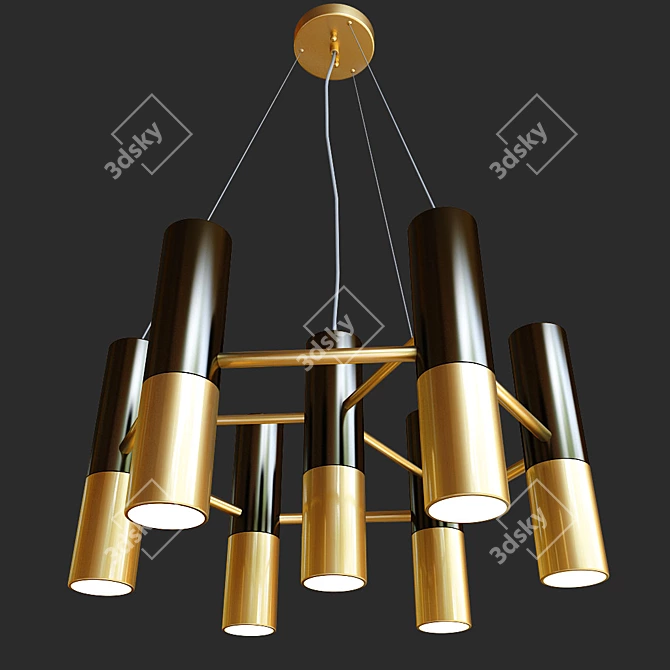 Ultra GU10 Pendant Chandelier 3D model image 2