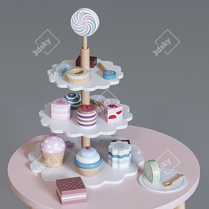 Tea Party Toy Set 3D model image 5