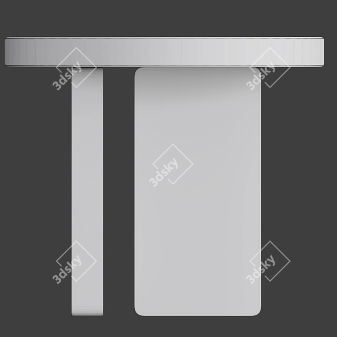 Davani PURE: Stylish 500mm Round Table 3D model image 2