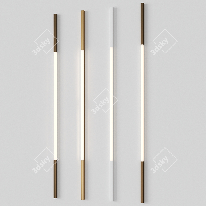 Milano Notte Solo: Sleek Wall Lamp 3D model image 1