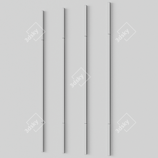 Milano Notte Solo: Sleek Wall Lamp 3D model image 2