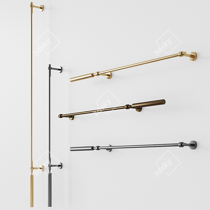 Elegant Colibri Wall Sconce: Italian Design 3D model image 1