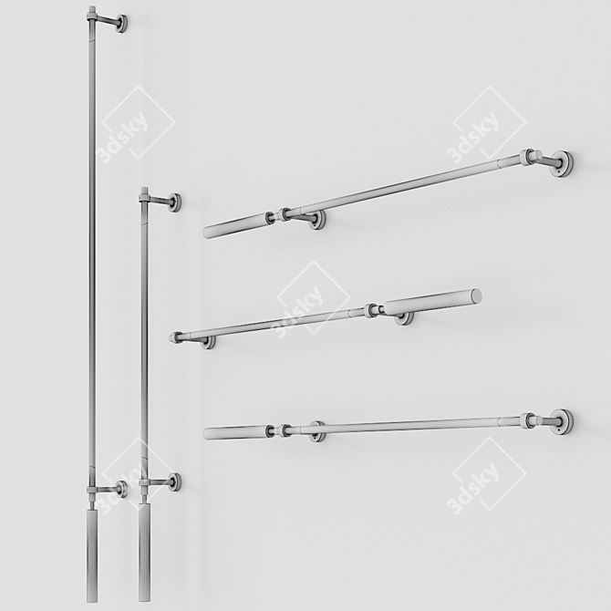 Elegant Colibri Wall Sconce: Italian Design 3D model image 2