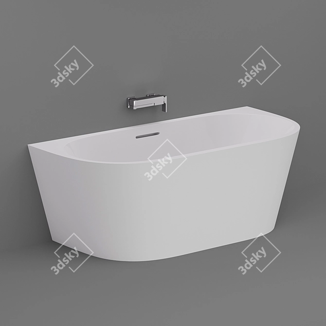 ABBER AB9216 Wall-mounted Bath 3D model image 2