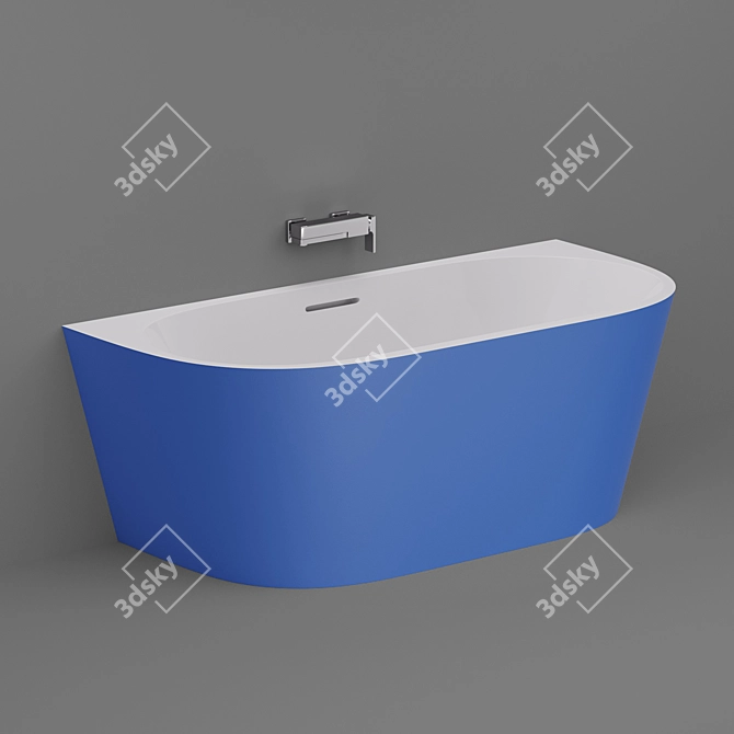 ABBER AB9216 Wall-mounted Bath 3D model image 4