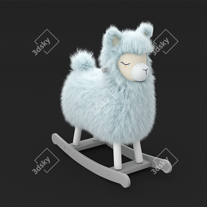 Playful Rocking Llama: Rio 3D model image 1