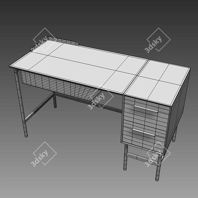 Elegant Workstation: Modern Office Table 3D model image 6