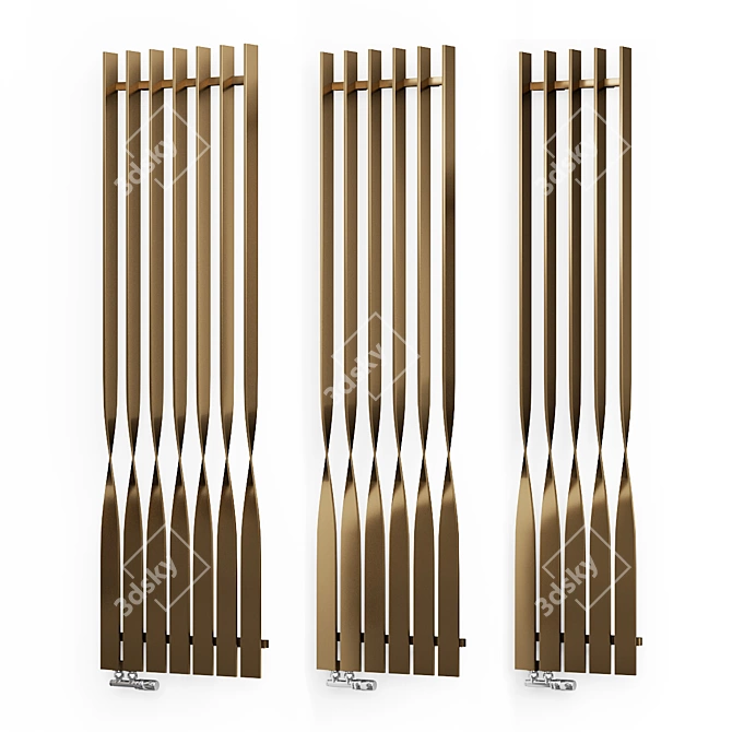 Terma Cyklon V Designer Vertical Radiator 3D model image 1