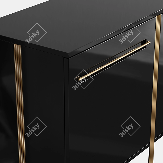 Elegant Versaga Sideboard - Stylish Storage Solution 3D model image 2