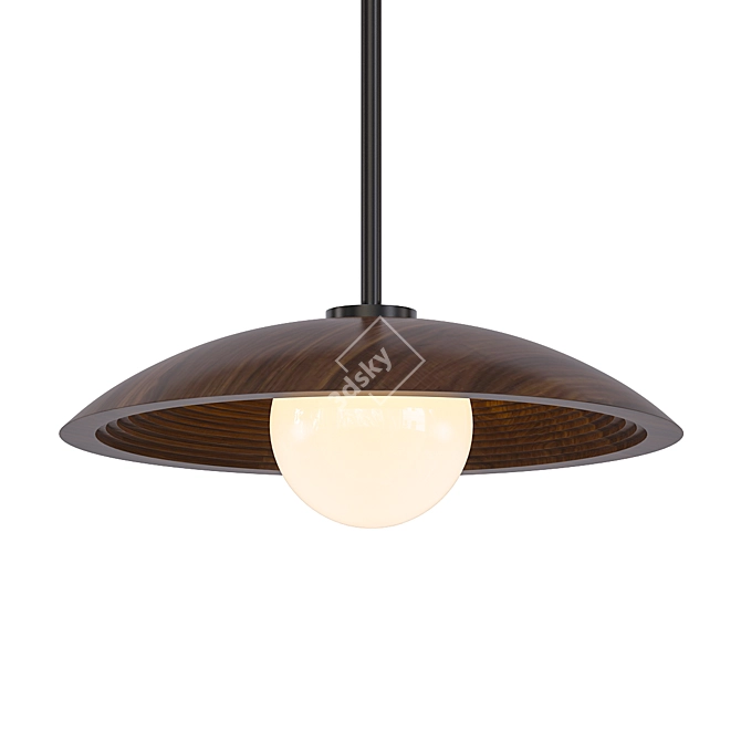Elegant Orbit Pendant 3D model image 1