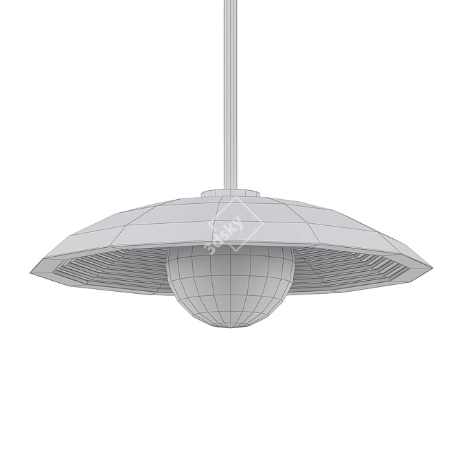 Elegant Orbit Pendant 3D model image 2