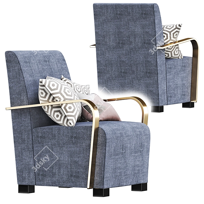 Modern Marilyn Armchair 3D model image 2