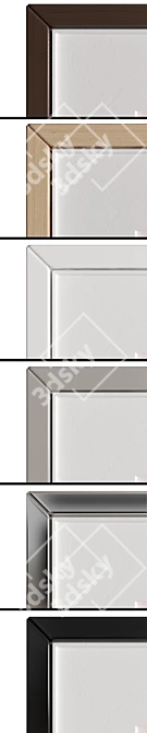 Versatile Art Frames with Various Sizes and Materials 3D model image 4