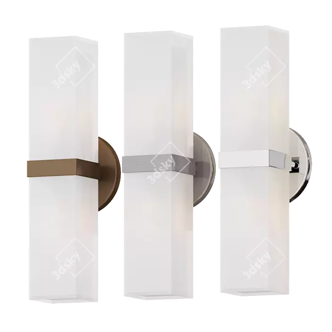 Minimalist Elegance: Bratto Sconce 3D model image 2