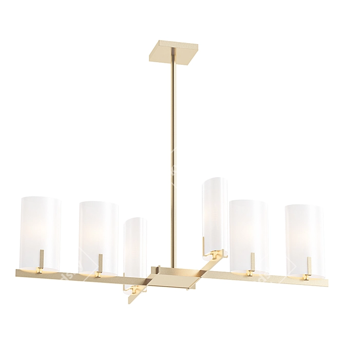 Elegant Geneva Chandelier 3D model image 1