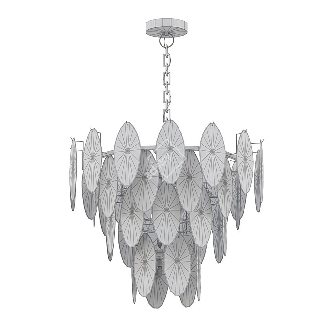 Enchanting Icefall Chandelier 3D model image 2