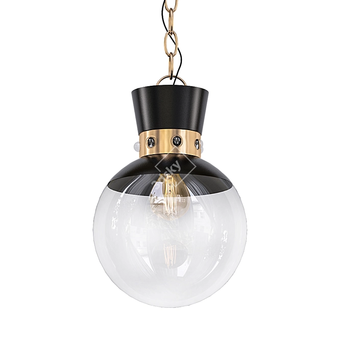 Elegant Lucia Pendant Light 3D model image 1