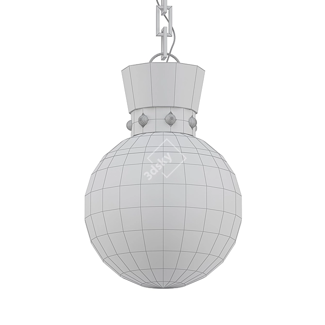 Elegant Lucia Pendant Light 3D model image 2