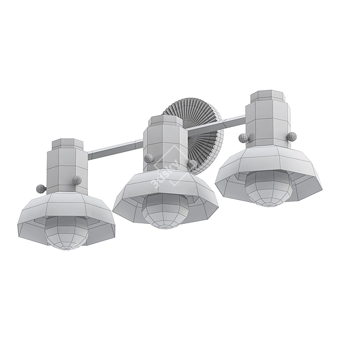 Elegant Oona Vanity Sconce 3D model image 2