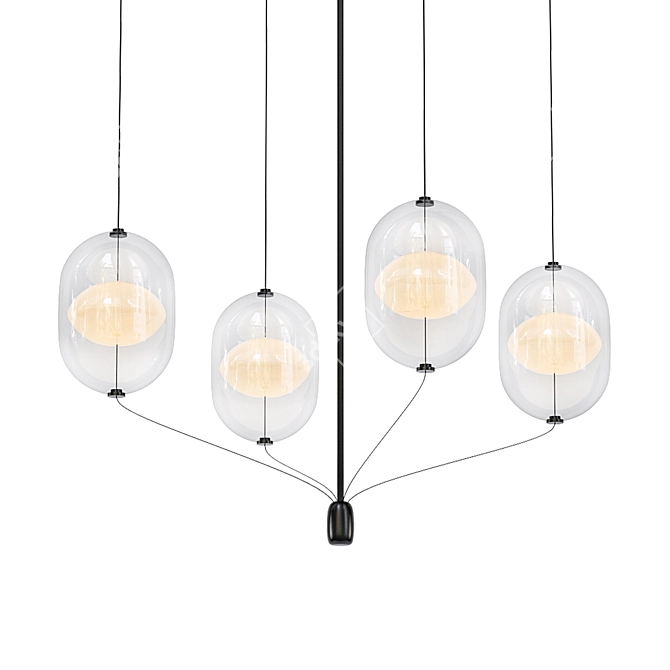 Sleek Pendant Lighting: Indre 3D model image 1