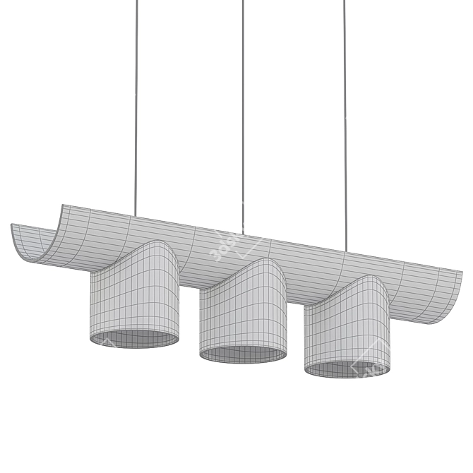 Gueule de Loup Pendant Light 3D model image 2